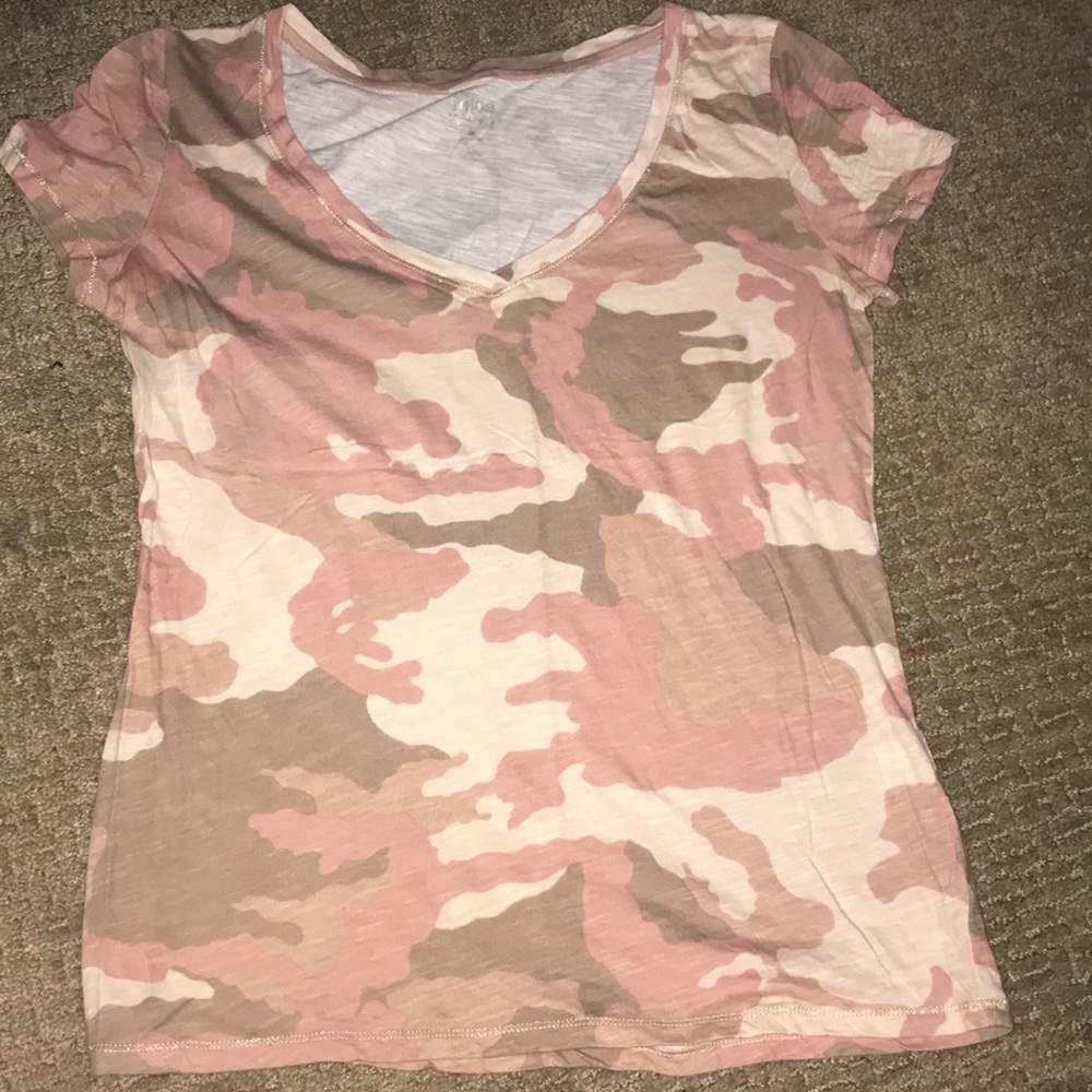 A pink camo shirt